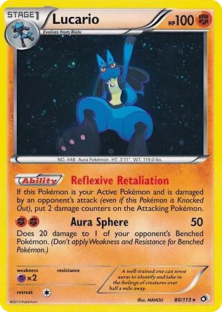 0080 Lucario - 80/113 (Cosmos Holo) Promo Miscellaneous Cards & Products