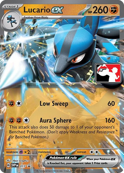 0017 Lucario ex - 017 Promo Prize Pack Series Cards