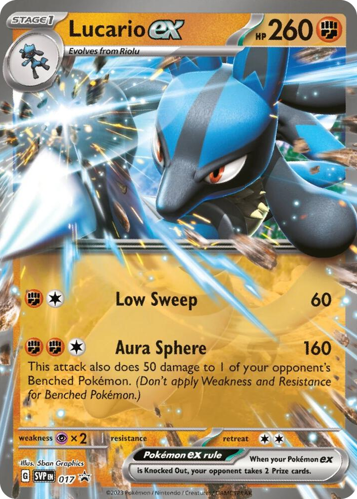 0017 Lucario ex - 017 Promo Scarlet & Violet Promo Cards