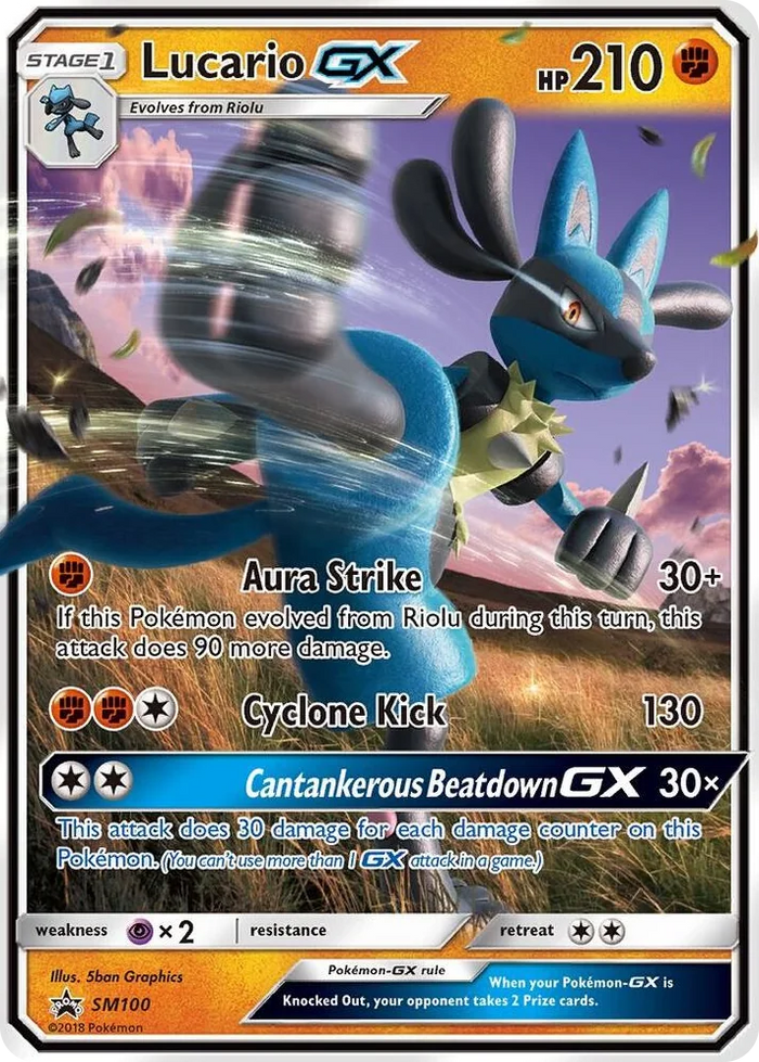 SM100 Lucario GX - SM100 Promo SM Promos