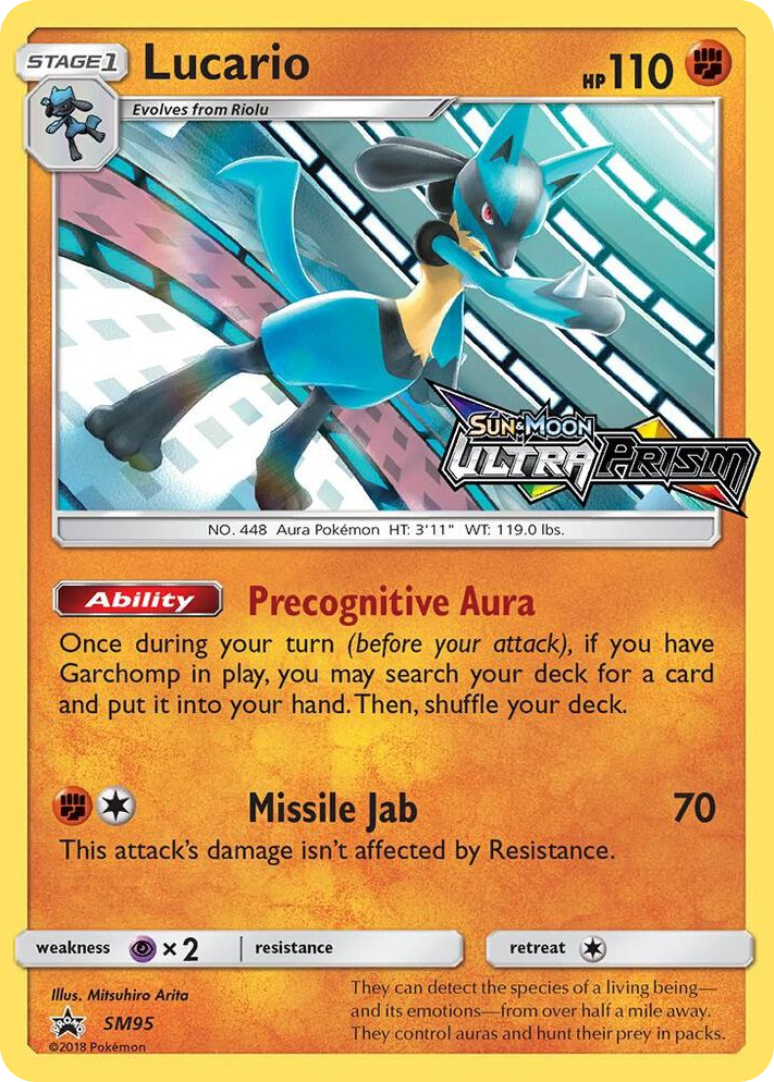 SM095 Lucario - SM95 (Prerelease) Promo SM Promos
