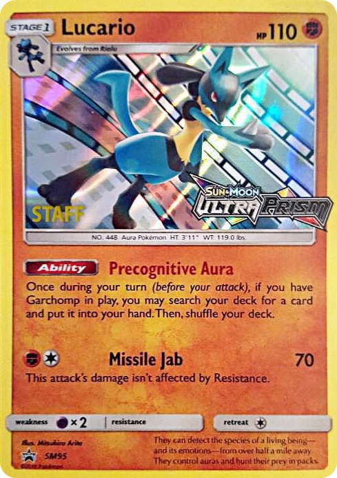 SM095 Lucario - SM95 (Prerelease) [Staff] Promo SM Promos