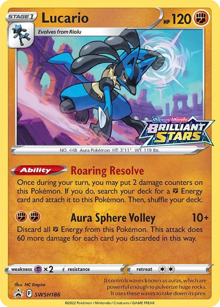 0186 Lucario - SWSH186 Promo Sword & Shield Promo Cards