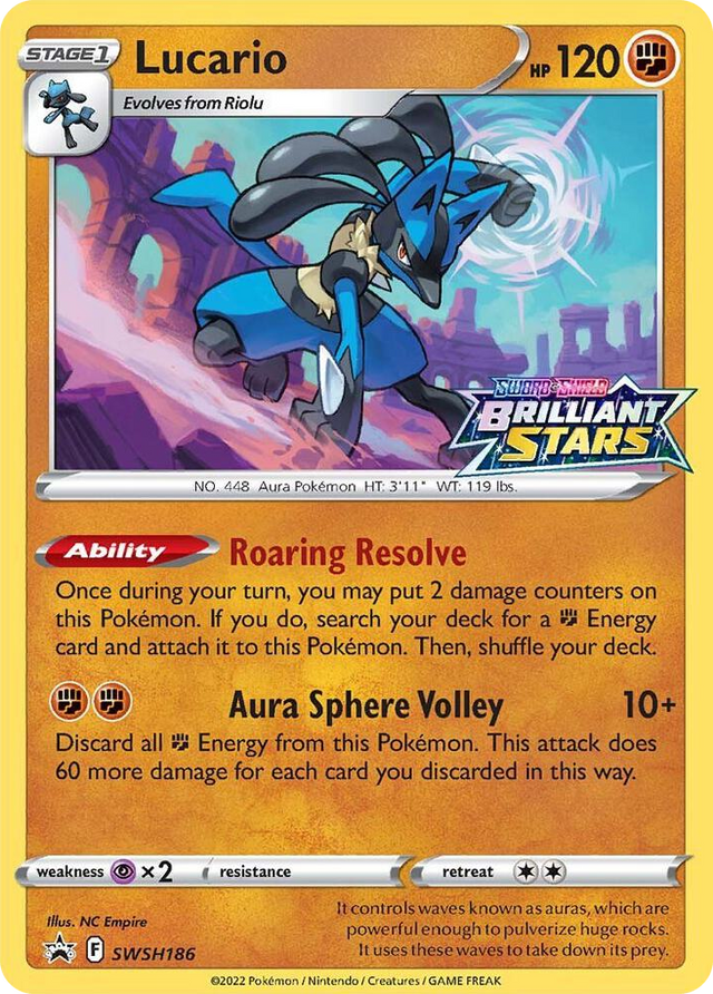 0186 Lucario - SWSH186 Promo Sword & Shield Promo Cards