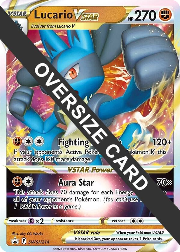 0214 Lucario VSTAR - SWSH214 Promo Jumbo Cards