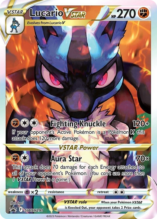 0291 Lucario VSTAR - SWSH291 Promo Sword & Shield Promo Cards