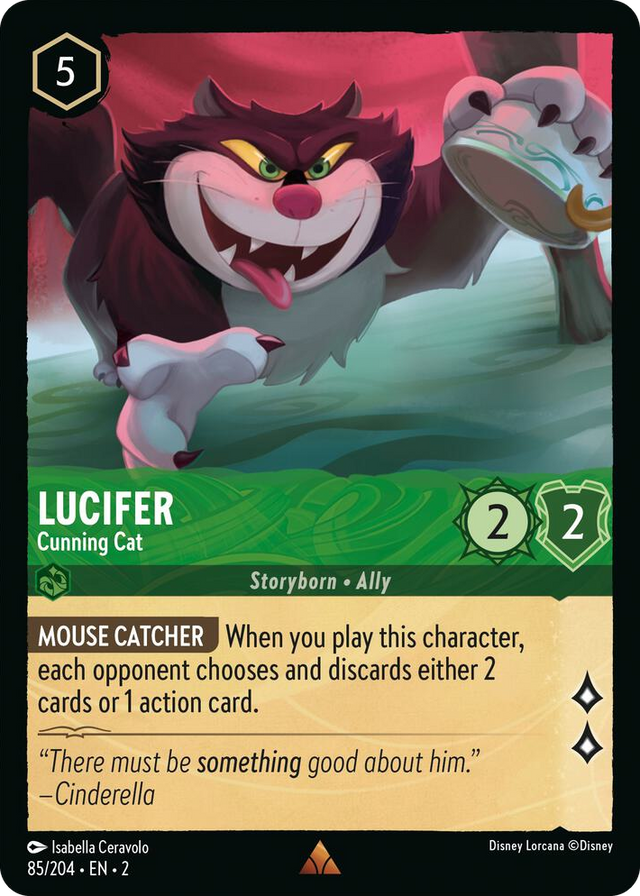0085 Lucifer - Cunning Cat Rare Rise of the Floodborn