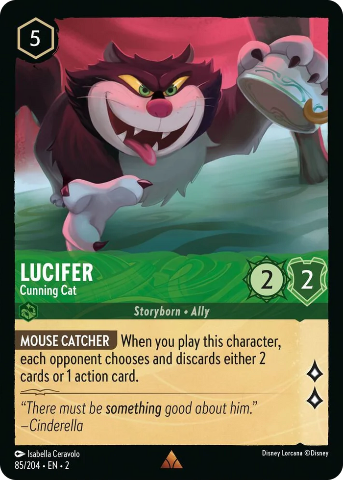 0085 Lucifer - Cunning Cat Rare Rise of the Floodborn