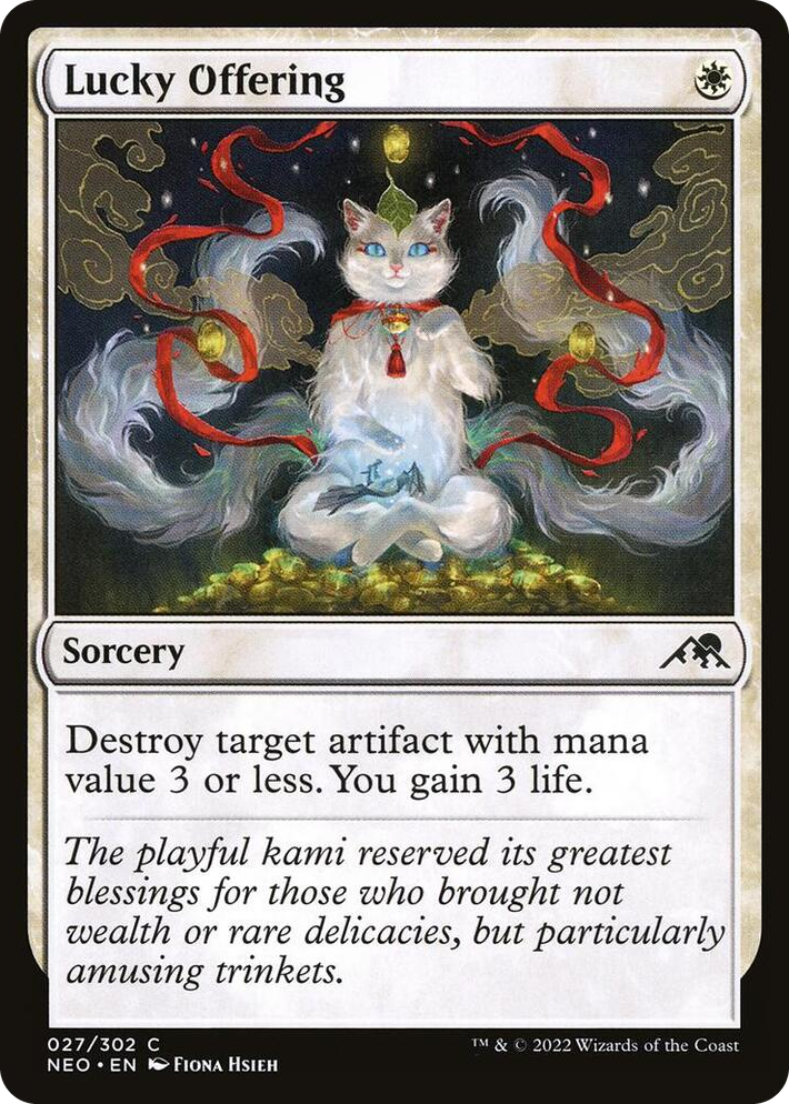 0027 Lucky Offering C Kamigawa: Neon Dynasty