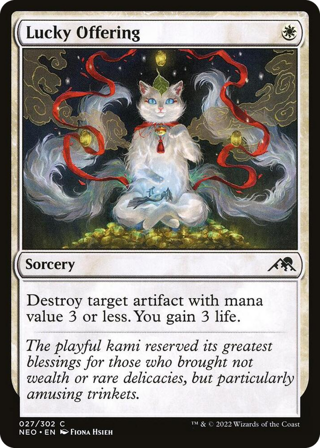 0027 Lucky Offering C Kamigawa: Neon Dynasty