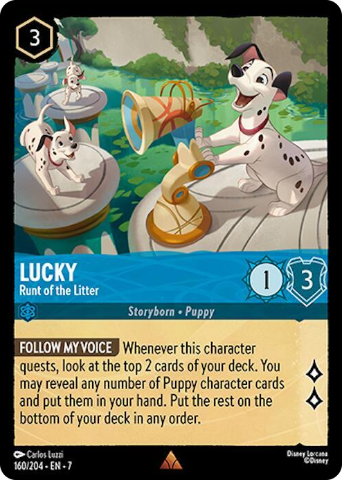 0160 Lucky - Runt of the Litter Rare Archazia's Island
