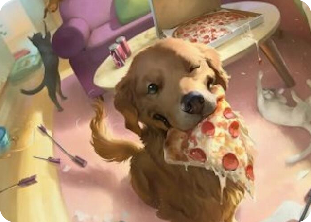 0044 Lucky the Pizza Dog Art Card S Art Series: Marvel Super Heroes
