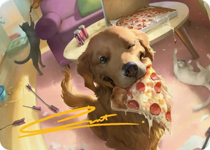 0044 Lucky the Pizza Dog Art Card (Gold-Stamped Signature) S Art Series: Marvel Super Heroes