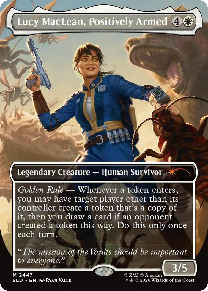 Lucy MacLean, Positively Armed #2447 M - Secret Lair Drop Series Pokemon card