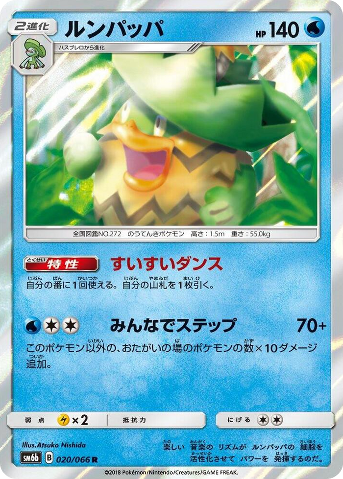 Ludicolo #20 Rare - Champion Road Japanese Pokemon card