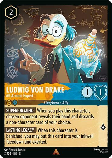 0007 Ludwig Von Drake - All-Around Expert Rare Reign of Jafar