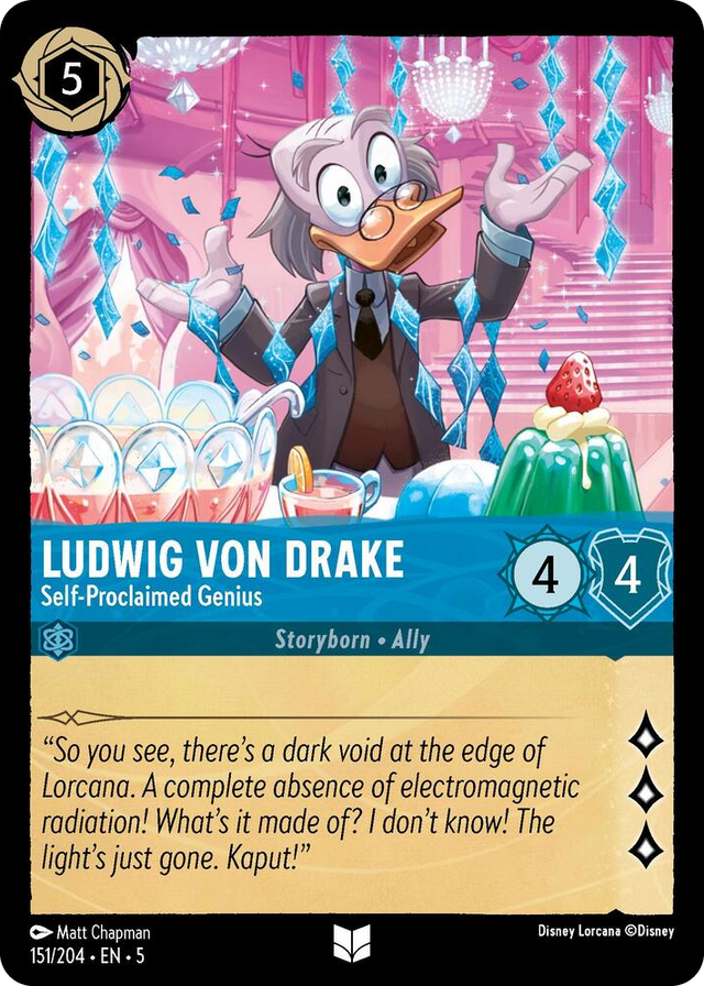 0151 Ludwig Von Drake - Self-Proclaimed Genius Uncommon Shimmering Skies