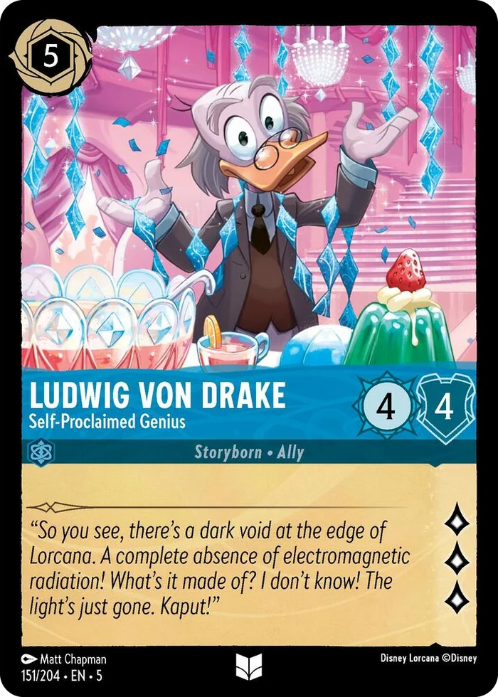 0151 Ludwig Von Drake - Self-Proclaimed Genius Uncommon Shimmering Skies