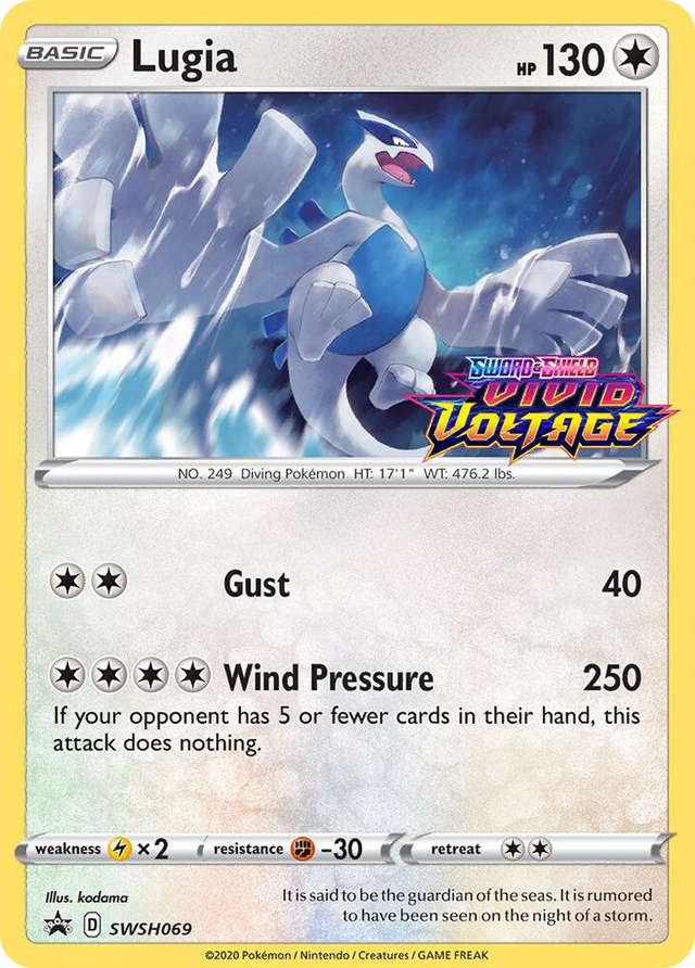 0069 Lugia - SWSH069 (Prerelease) Promo Sword & Shield Promo Cards