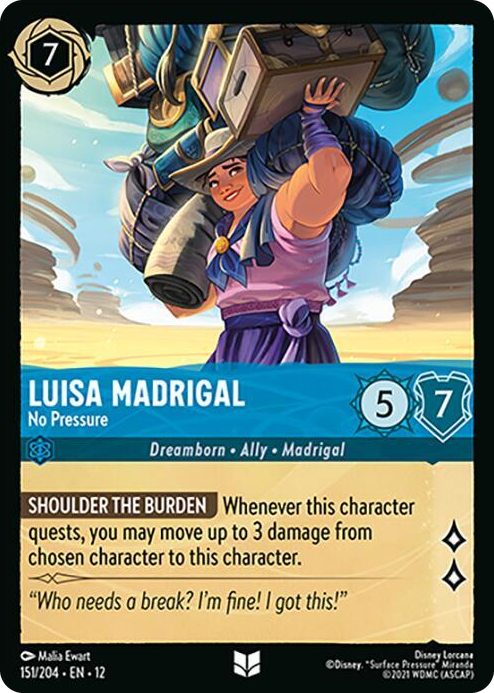 0151 Luisa Madrigal - No Pressure Uncommon Wilds Unknown