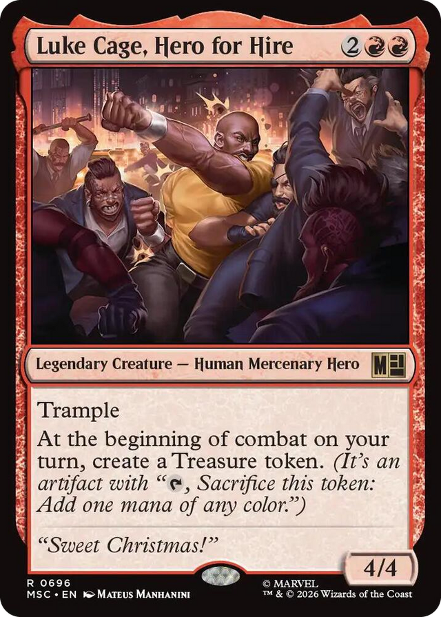 0696 Luke Cage, Hero for Hire R Commander: Marvel Super Heroes