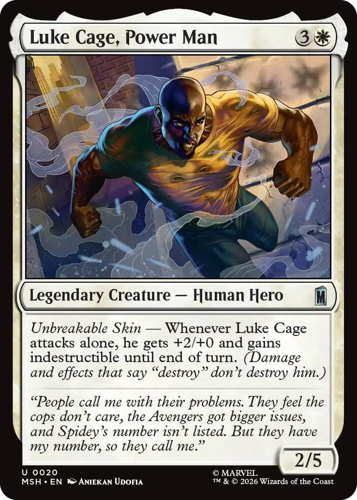 0020 Luke Cage, Power Man U Marvel Super Heroes