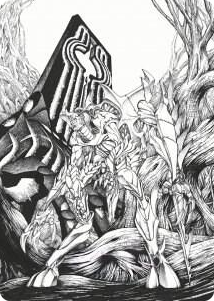 Lukka, Bound to Ruin Art Card #79 S - Art Series: Phyrexia: All Will Be One Pokemon card