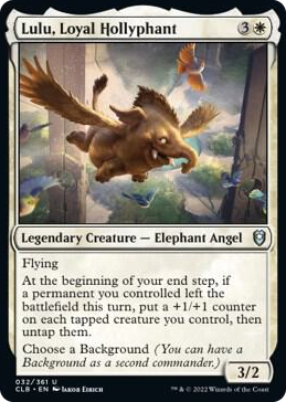 0032 Lulu, Loyal Hollyphant U Commander Legends: Battle for Baldur's Gate
