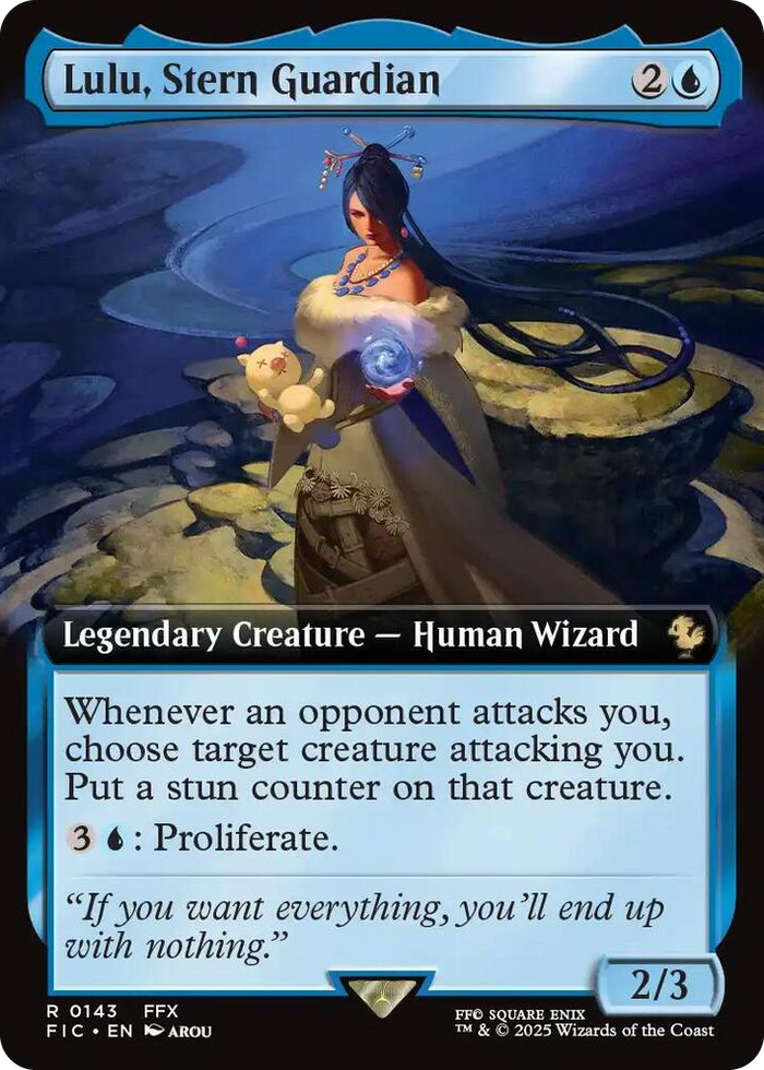 Lulu, Stern Guardian (Extended Art) #143 R - Commander: FINAL FANTASY Pokemon card