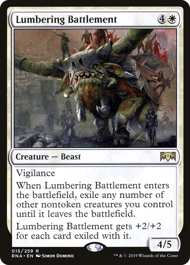 0015 Lumbering Battlement R Ravnica Allegiance