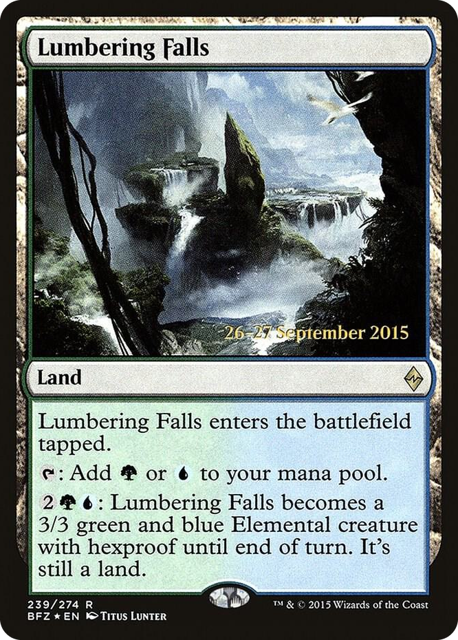 Lumbering Falls #239 R - Prerelease Cards Pokemon card