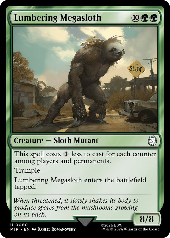 0080 Lumbering Megasloth U Universes Beyond: Fallout