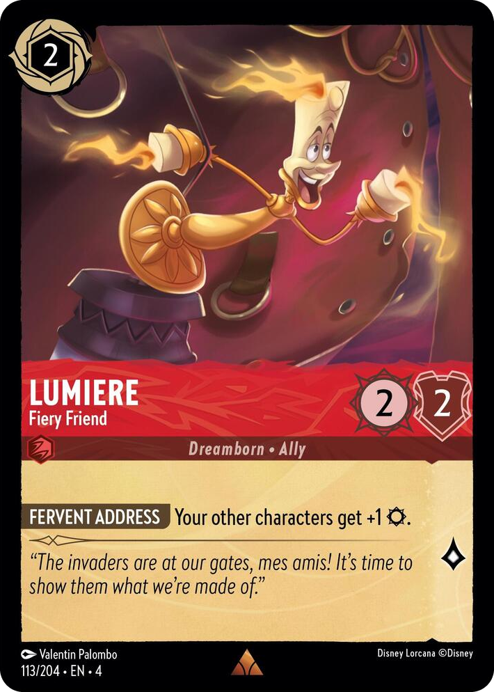 0113 Lumiere - Fiery Friend Rare Ursula's Return