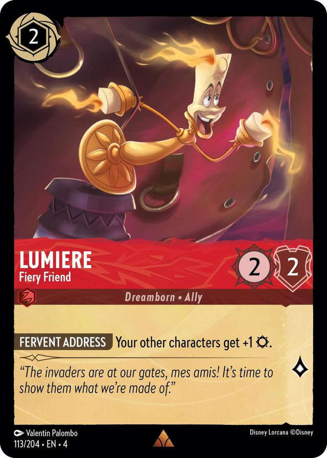0113 Lumiere - Fiery Friend Rare Ursula's Return