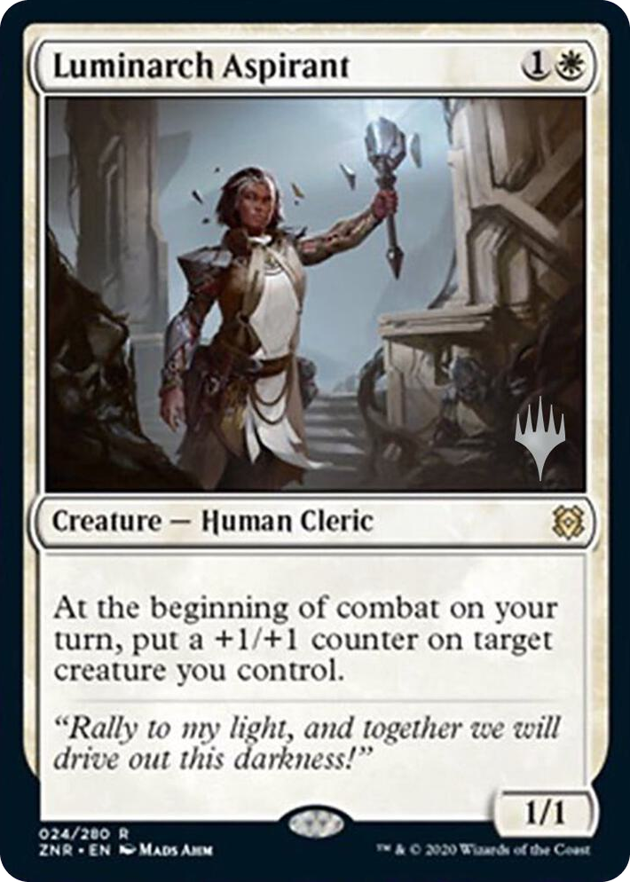 0024 Luminarch Aspirant R Promo Pack: Zendikar Rising