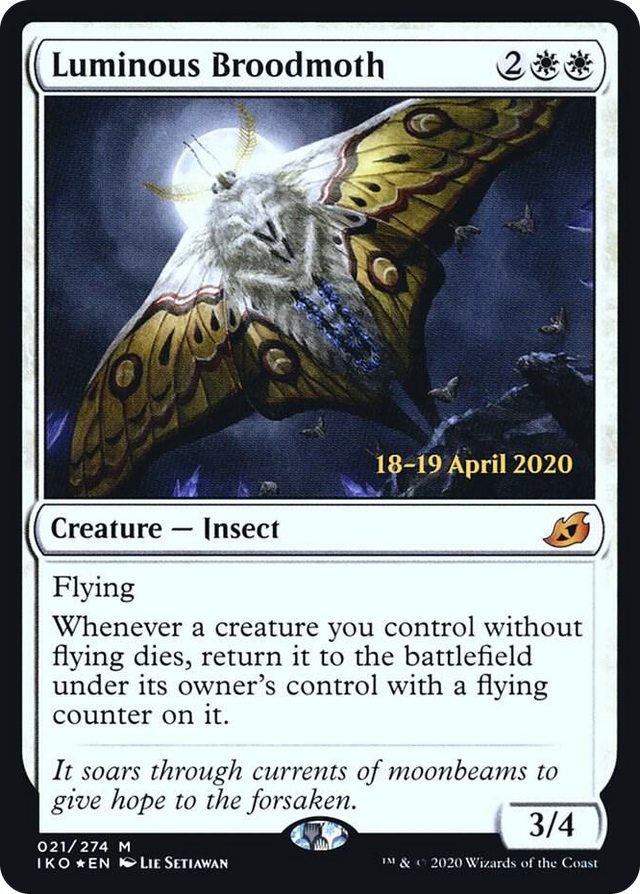 0021 Luminous Broodmoth M Prerelease Cards