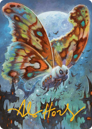 0048 Luminous Broodmoth Art Card (Gold-Stamped Signature) S Art Series: Bloomburrow