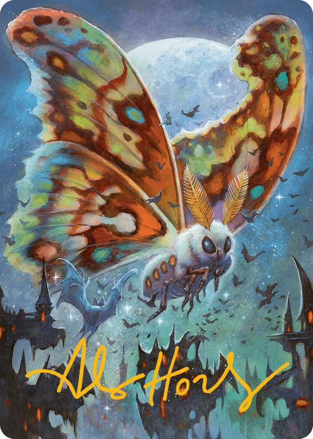 0048 Luminous Broodmoth Art Card (Gold-Stamped Signature) S Art Series: Bloomburrow