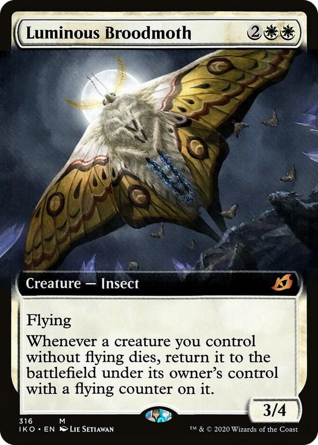 0316 Luminous Broodmoth (Extended Art) M Lair of Behemoths