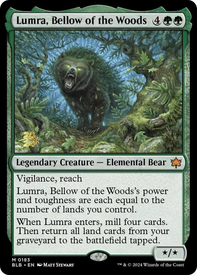 0183 Lumra, Bellow of the Woods M Prerelease Cards