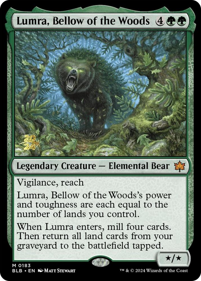 Lumra, Bellow of the Woods #183 M - Prerelease Cards Pokemon card