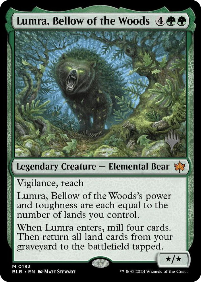 Lumra, Bellow of the Woods #183 M - Promo Pack: Bloomburrow Pokemon card