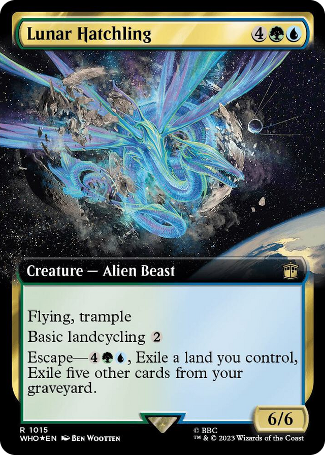 1015 Lunar Hatchling (Extended Art) (Surge Foil) R Universes Beyond: Doctor Who