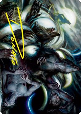 0023 Lunar Rejection Art Card (Gold-Stamped Signature) S Art Series: Innistrad: Crimson Vow