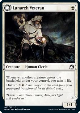 0027 Lunarch Veteran C Innistrad: Midnight Hunt