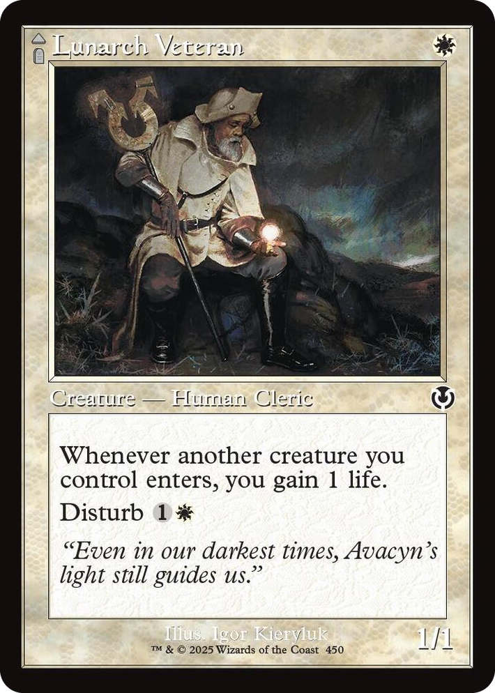 0450 Lunarch Veteran (Retro Frame) C Innistrad Remastered