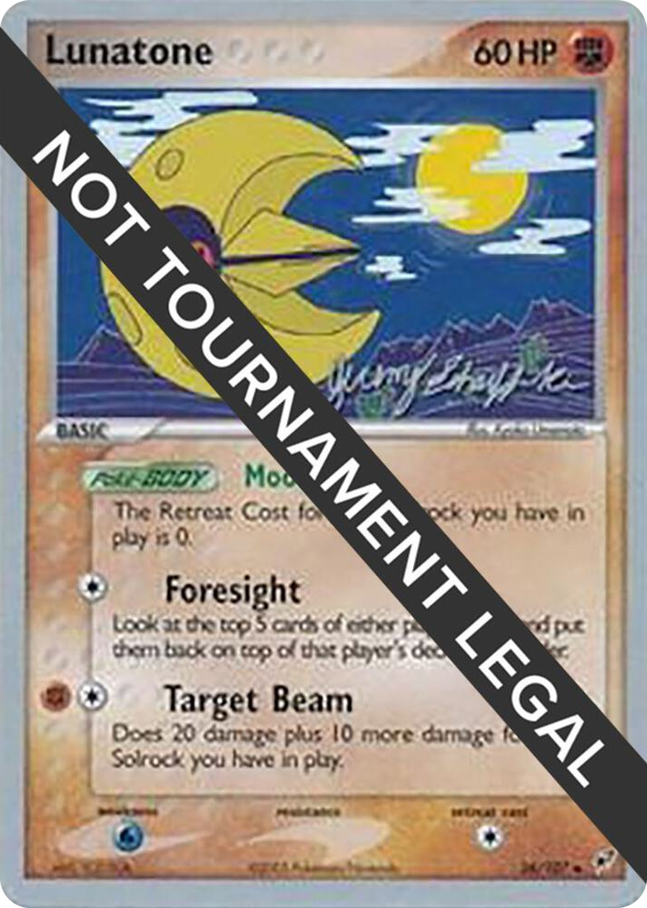 0036 Lunatone - 2007 (Jeremy Scharff-Kim) Uncommon World Championship Decks