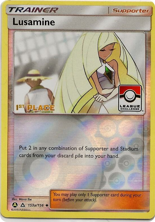 0153a Lusamine - 153a/156 (League Challenge) [1st Place] Promo League & Championship Cards