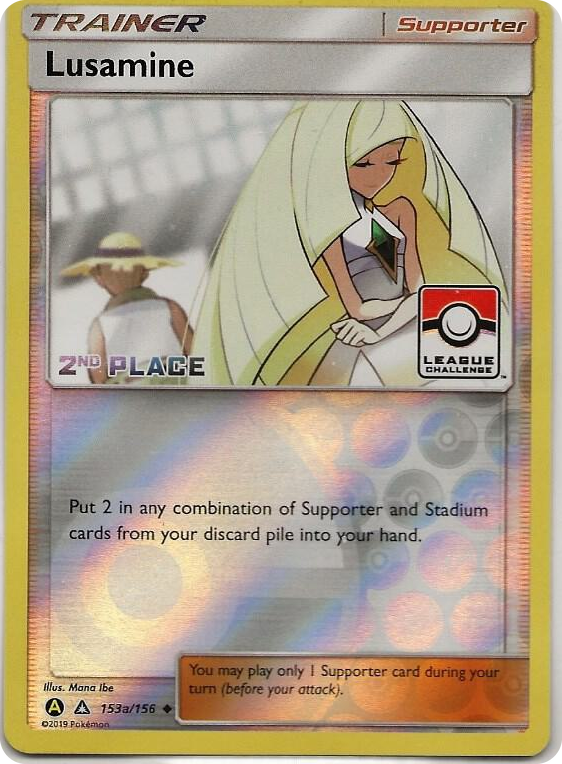 0153a Lusamine - 153a/156 (League Challenge) [2nd Place] Promo League & Championship Cards