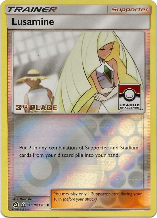 0153a Lusamine - 153a/156 (League Challenge) [3rd Place] Promo League & Championship Cards